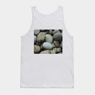 Blue and grey beach pebbles Tank Top